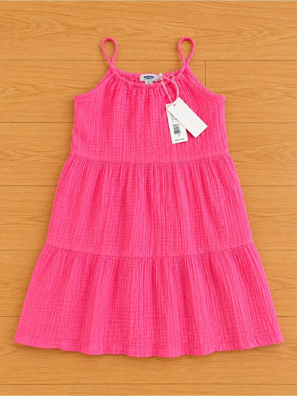 Vineyard Vines Bright Pink Tiered Sundress
